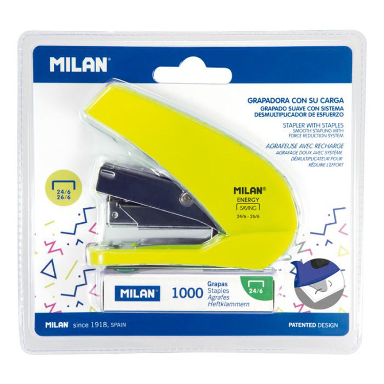 Picture of 191071-Milan Blister pack energy saving compact stapler